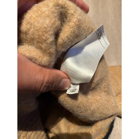 VINCE - WOMEN’S CONTRAST TIP PULLOVER / XS / beige - Picture 8 of 8